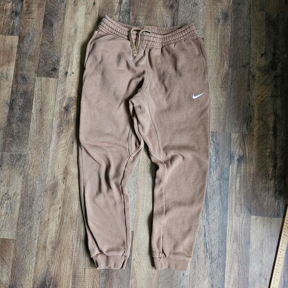 Nike Other - Nike Men’s Joggers – Size M Brown/tan jogger pants White embroidered Nike Logo